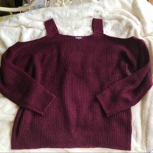 Cold Shoulder Sweater